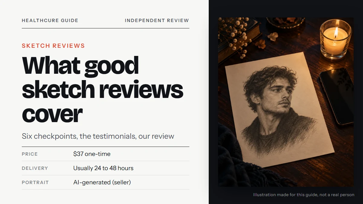Tina Aldea Soulmate Sketch reviews: our own pencil-portrait illustration of a fictional face